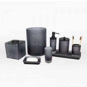 Glazen badkamer accessoires sets