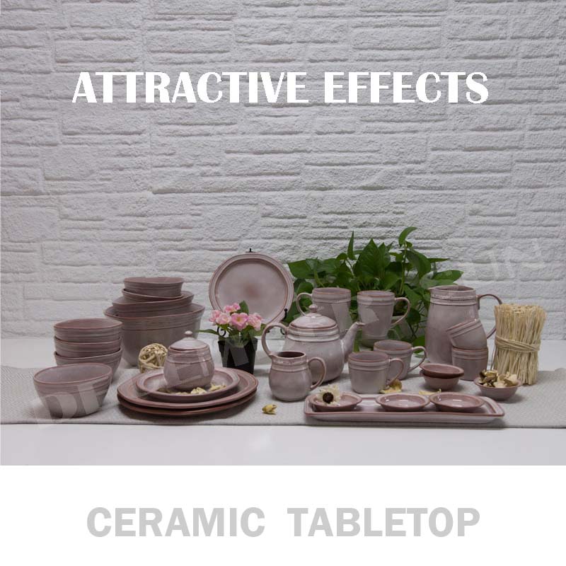 Een brede selectie keramische tafel dessertbord mok kom